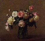 Henri Fantin-Latour Bouquet of Roses painting